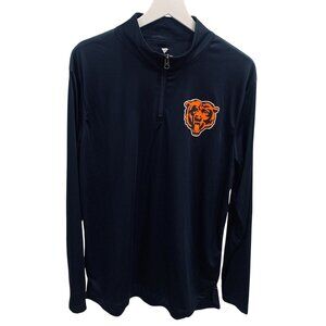 Fanatics  Chicago Bears Mens Lightweight 1/4 Zip Pullover L/S Top Large NWT